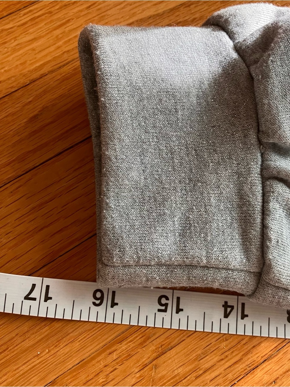 Penningtons Light Gray Hoodie  xl subtle sparkle boxy comfy minimalist - Picture 7 of 8